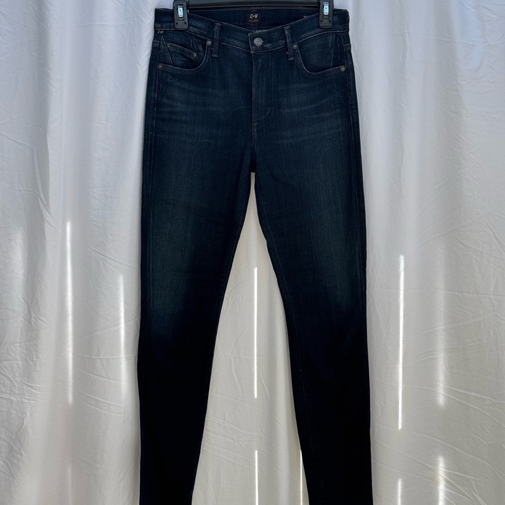 Citizens Of Humanity Blue Skinny Pants Sleek Tapered Fit